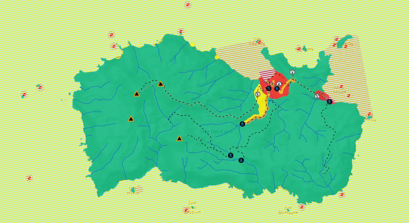 Visor Geográfico de la Zonificación del Parque Nacional Isla del Coco